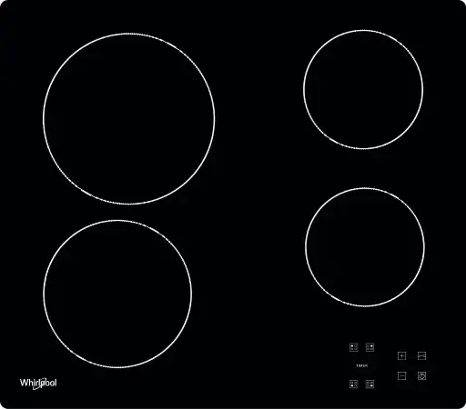 [AKT8090NE] Hob 60cm Electric 4 Plates Touch Control Black