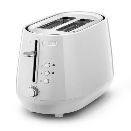 [CTY2103.W] Eclettica Breakfast Set 2 Slice Electric Toaster: White 