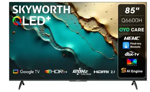 [SKW-85Q6600H] QLED Google TV - 120Hz 