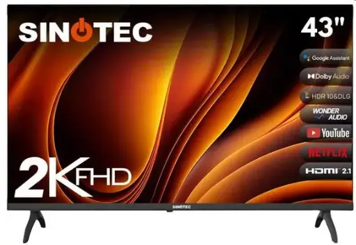 [STL-43G2] Sinotec 43" STL-43G2 FHD LED Google Smart TV with Eye Care